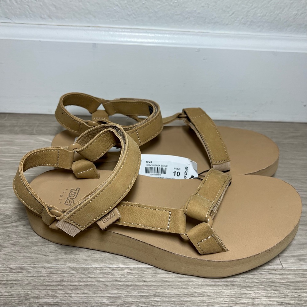 Teva Midform Universal Sand Desert Strand Leather Strap Sandals Size 10
